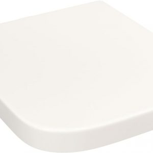 Square Toilet Seat with Soft Close and Quick Release Functions Mute Seat Cover Premium UF Material by AAN® White