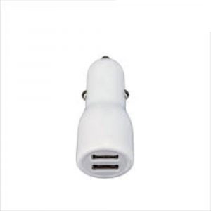 Car Charger 2.4 Amp Fast Dual USB Car Charger for Phone & Android Devices White