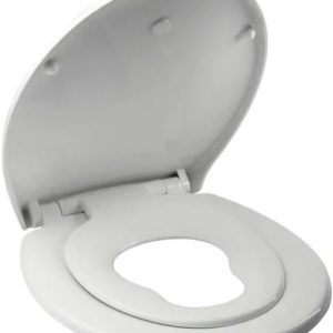 Soft Close Family Toilet Seat Potty Training 2 in 1 with Quick Release for Easy Cleaning Child Seat Built-in Detachable Magnetic Toilet Lid Easy...