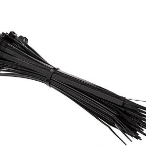 Black Cable Ties, 250mm x 2.5mm, Pack of 100, 10" Premium Nylon Zip Ties Multi-Purpose Plastic Tie Wraps Secure Self-Locking Mechanism for Home, Garden, Office and DIY by AAN