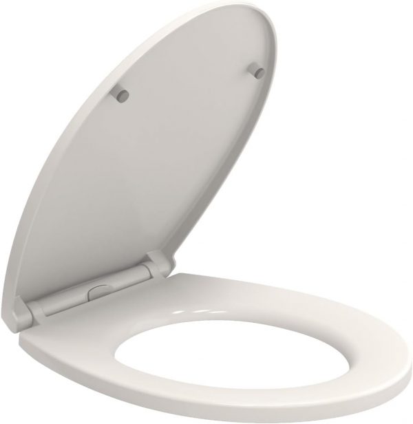 Soft Close White Toilet Seat Quick Release for Easy Clean Oval Toilet Seat Standard Size Toilet Seat Durable Loo Seat Premium UF Material Top Fitting by AAN® - Image 2