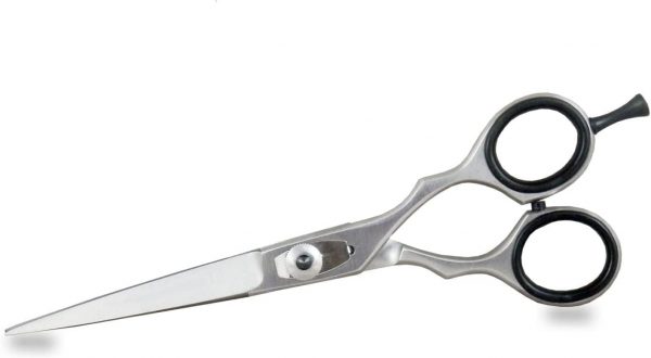 Hairdressing Scissor Professional Hairdressers Barber Hair Cutting Scissor Stainless Steel Haircut Scissor Sharp Adjustable for Salon Barbers, Men, Women, Children and Adults (19 cm, Silver) - Image 2