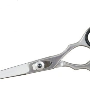 Hairdressing Scissor Professional Hairdressers Barber Hair Cutting Scissor Stainless Steel Haircut Scissor Sharp Adjustable for Salon Barbers, Men, Women, Children and Adults (17 cm, Silver)