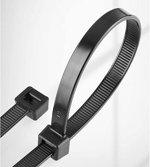 Black Cable Ties, 250mm x 2.5mm, Pack of 100, 10" Premium Nylon Zip Ties Multi-Purpose Plastic Tie Wraps Secure Self-Locking Mechanism for Home, Garden, Office and DIY by AAN - Image 6
