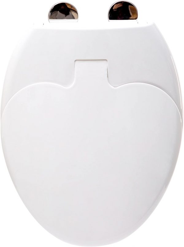 2-in-1 Soft Close Family Toilet Seat with Built in Potty Training Child Seat Standard O Shape Toilet Lid Cover for Toddlers & Adults with Quick Release... - Image 7