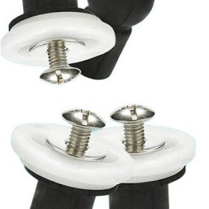 AAN® Top Fixing Hinge Replacement Toilet Seat Top Fixing Rubber Hinge for Blind Holes (Pack of 4)