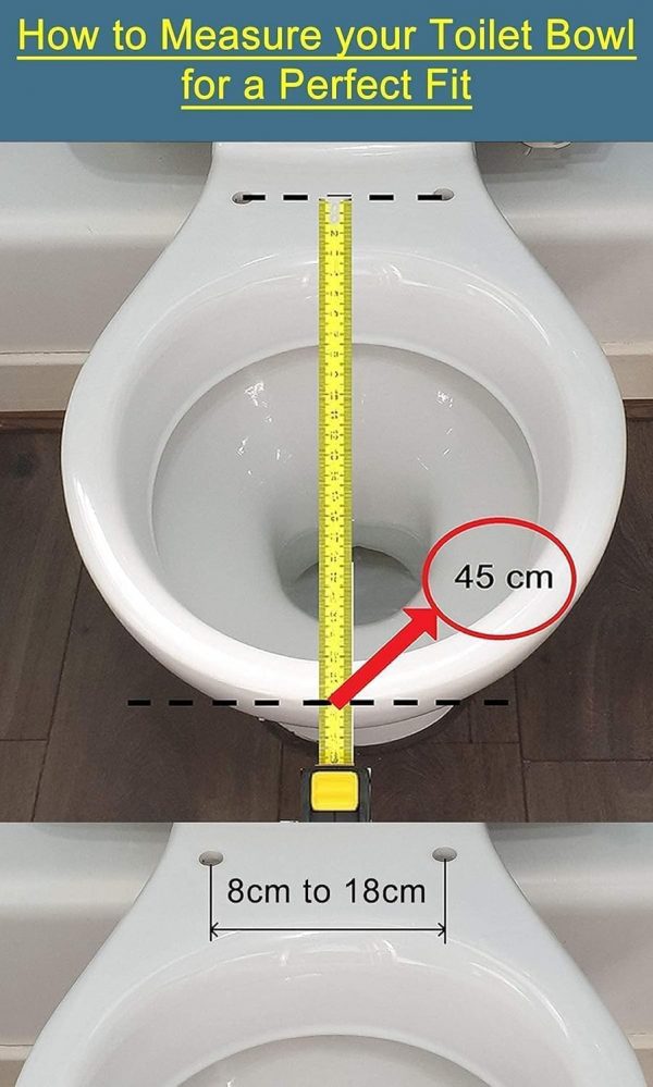 Soft Close White Toilet Seat Quick Release for Easy Clean Oval Toilet Seat Standard Size Toilet Seat Durable Loo Seat Premium UF Material Top Fitting by AAN® - Image 4
