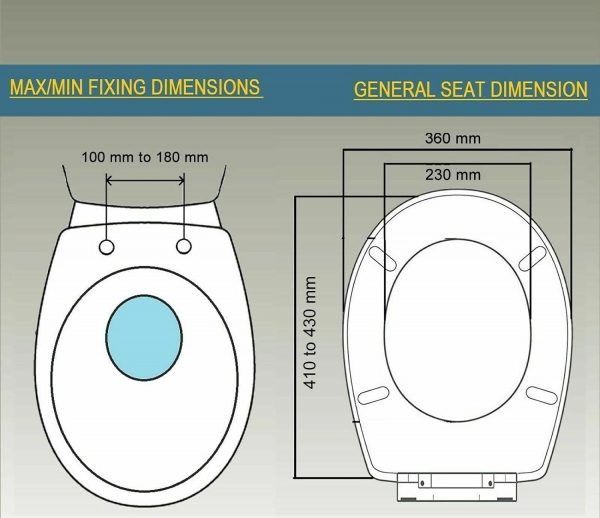 Oval Toilet SEAT Soft Close White - Easy Installation by AAN® - Image 8