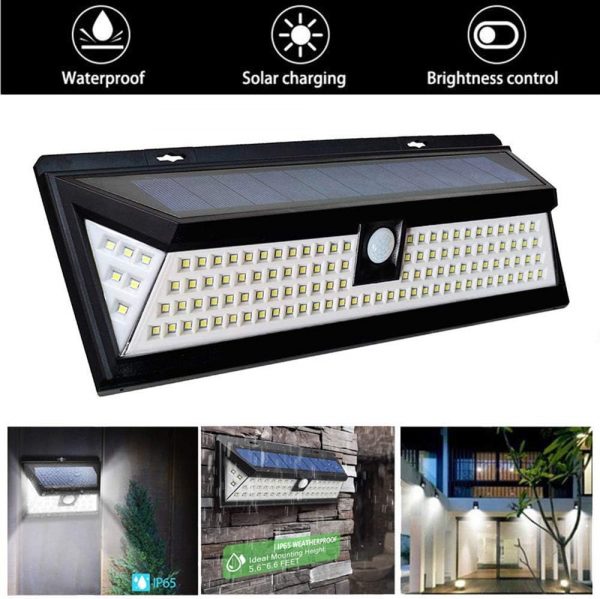 AAN Solar Light Outdoor Motion Sensor Security Light 86 LED 270° Wide Angle Super Bright IP65 Waterproof Durable High Efficiency All Weather Wall Garage Patio Fence Garden Shed [Energy Class A+++] - Image 4