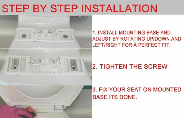 Oval Toilet SEAT Soft Close White - Easy Installation by AAN® - Image 9