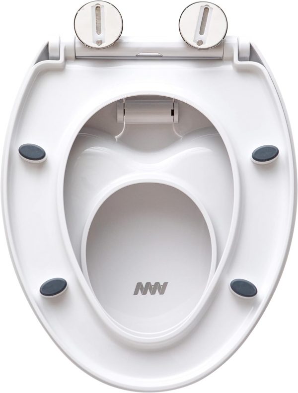 2-in-1 Soft Close Family Toilet Seat with Built in Potty Training Child Seat Standard O Shape Toilet Lid Cover for Toddlers & Adults with Quick Release... - Image 2