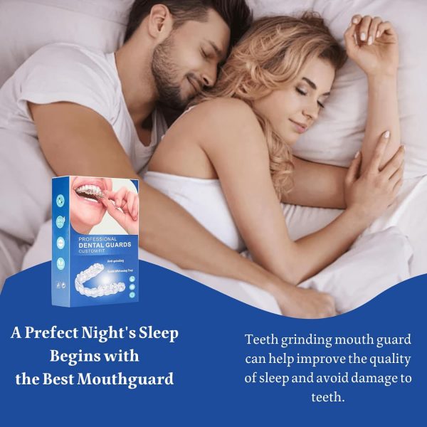 Mouth Guard for Grinding Teeth, 4 Pcs Mouth Guard for Sleeping at Night, Reusable Mouth Guards for Clenching Teeth at Night, Night Guard for Teeth - Image 2
