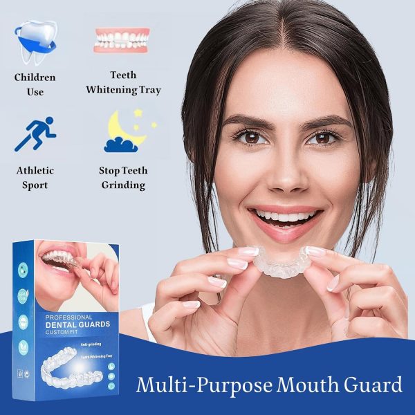 Mouth Guard for Grinding Teeth, 4 Pcs Mouth Guard for Sleeping at Night, Reusable Mouth Guards for Clenching Teeth at Night, Night Guard for Teeth - Image 4