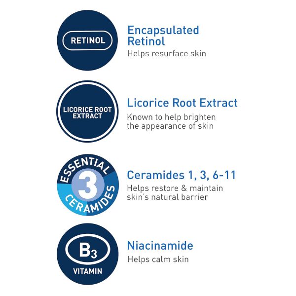 CeraVe Retinol Serum for Post-Acne Marks and Skin Texture  Pore Refining, Resurfacing, Brightening Facial Serum with Retinol and Niacinamide  Fragrance Free, Paraben Free & Non-Comedogenic 1 Oz - Image 3