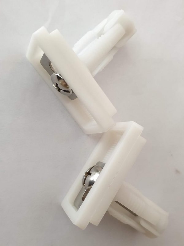 AAN® Toilet Top Cover Lid Toilet Seat Top Fixing Hinges Screws WC Blind Hole Fixing White Easy Installation 2 Pack - Image 2