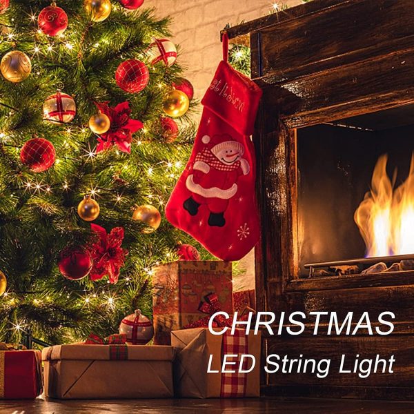 AAN Battery Operated 8 Modes LED Indoor/Outdoor Fairy String Lights Waterproof Copper Wire Firefly Lights for Jars, Christmas Tree, Birthday Party and More Warm White (10M 32 Ft. Pack of 1) - Image 9