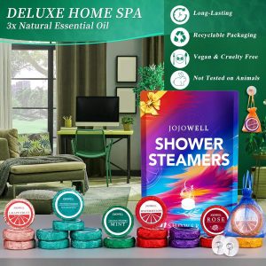 JoJowell Shower Steamers Aromatherapy - 21Pcs Shower Bombs Birthday Gifts for Women Essential Oil, Nasal Relief, Self Care, Mothers Day Gifts for Wife Mom from Daughter, Gifts for Her