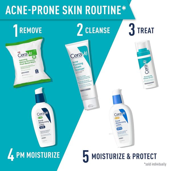 CeraVe Retinol Serum for Post-Acne Marks and Skin Texture  Pore Refining, Resurfacing, Brightening Facial Serum with Retinol and Niacinamide  Fragrance Free, Paraben Free & Non-Comedogenic 1 Oz - Image 2
