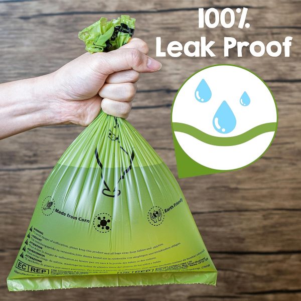 YORJA Dog Poo Bags, 360 Pet Poop Bags, Extra Thick and Strong 100% Leak-Proof Biodegradable Waste Bags - Image 5